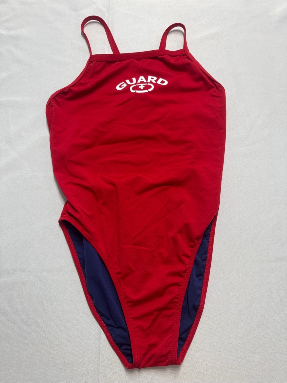 Red 'Guard' One-Piece Swimsuit for Women